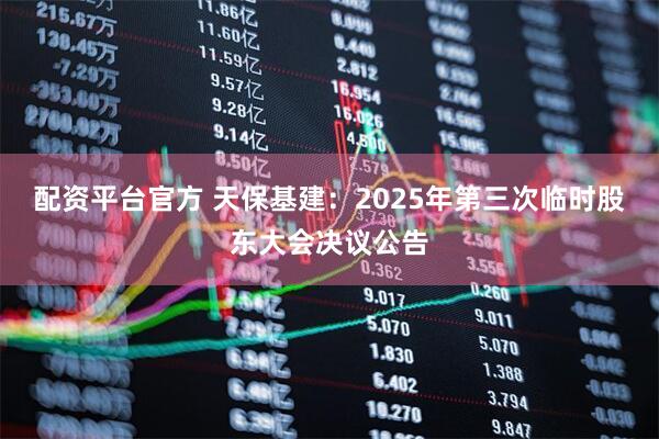 配资平台官方 天保基建：2025年第三次临时股东大会决议公告